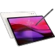 Lenovo Yoga Tab Plus TB520FU bej renkli oyuncu tablet ekranında saat ve kalemli kullanım görünümü