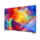 TCL 43P735 Ultra HD 4K LED Televizyon, canlı renkli arayüz görüntüsüyle genel siyah tasarım
