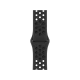 Apple Watch Nike Series 7 45 mm gece yarısı alüminyum kasa için siyah delikli Nike spor kordonu