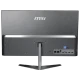 MSI PRO 24X 10M-015EU11 masaüstü bilgisayarın gri arka paneli, bağlantı noktaları ve standı