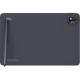 TCL Tab 10 S mat gri uygun fiyatlı tablet; arka panel ve çift kamera görünümü, kalemli tasarım.
