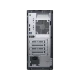 Dell OptiPlex 3070 N007O7070MT_U masaüstü bilgisayarın bağlantı portları ve fan ızgarası bulunan arka görünümü