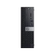 Dell OptiPlex 7070 N004O7070SFF_W siyah masaüstü bilgisayarın ön paneli ve bağlantı portları