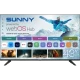 Sunny SN43FMLN-W02S 43 inç televizyon, webOS akıllı arayüzü açık ekranda ve siyah gövdeyle