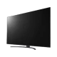 LG 86UR81006LA 86 inç Ultra HD 4K LED televizyon siyah ekrandan önden görünüm, genel renk.