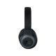 JBL E65BTNC Kablosuz siyah kulaklık, ayarlanabilir kafa bandı ve yuvarlak kulaklık pediyle önden görünür