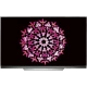 LG OLED65E7V Ultra HD 4K OLED televizyon vitrin görseli, ince çerçeveli siyah ekranda çiçek deseni