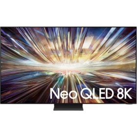 Samsung 65QN800D 65 inç QLED Ultra HD 8K TV; siyah tasarım, Neo QLED 8K yazılı ekran teması
