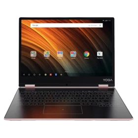 Lenovo Yoga A12 LTE pembe tablet, 4 GB RAM 64 GB depolama ve 3G bağlantılı kullanım ekranı açık