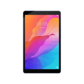 Huawei MatePad T8 Wi-Fi 32 GB koyu mavi tablet, canlı arayüz ekranı önden görünümde.