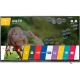 LG 43UF7787 Ultra HD 4K LED televizyon: canlı görüntü ekranında Live TV ve uygulama menüsü gösterimi