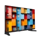 Vestel 32H8531 HD Ready LED televizyon, renkli apartman görüntüsü gösteren siyah ekranıyla önden görünüm