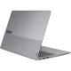 Lenovo ThinkBook 16 G7 ARP 21MW002CTR05 gri iş ve ofis laptopu, yarı açık açıdan arka ve yan görünüm