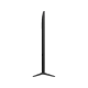TCL 50Q6C Ultra HD 4K TV’nin siyah ince profil görünümü ve üç ayaklı standı
