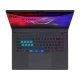 Asus ROG Strix G16 G615JH-RV052 FR55 siyah oyuncu laptop: RGB aydınlatmalı klavye ve ekran görünümü