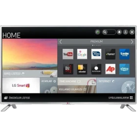 LG 42LB580N Full HD FHD LED televizyon, ekranda Smart TV arayüzü görünen genel vitrin ekranı