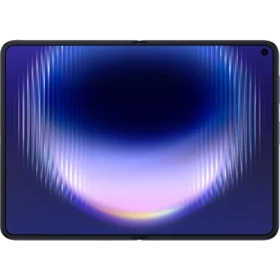 Mavi Huawei Pura X Max akıllı telefon, geniş ekranlı ön yüz tasarımı ve ince çerçeveli görünümüyle