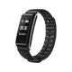 Huawei Honor Band A2 siyah akıllı bileklik, kavisli ekranı ve ayarlanabilir kayışıyla önden görünüm һәл
