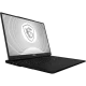 MSI CreatorPro X18 HX A14VKSG-481TR gri iş ve ofis laptopu, açık ekran ve klavye görünümü