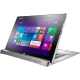Lenovo Miix 2 11 inç gümüş iş ve ofis tablet ekranında Windows kutucukları görünen cihaz