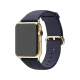 Apple Watch Edition 42 mm, 18 ayar sarı altın kasa ve gece mavisi klasik tokalı kayış