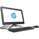 HP 22-c0036nt 4MM87EA masaüstü bilgisayar, siyah ekran, klavye ve fareyle birlikte sunuluyor