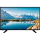 Vestel 55U9400 Ultra HD 4K LED televizyon, siyah çerçeveli ve ayaklı tasarımıyla manzara yayını gösteriyor
