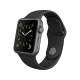 Apple Watch Sport 38 mm uzay grisi alüminyum kasa ve siyah spor kordonlu akıllı saat