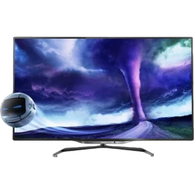 Philips 46PFL8008K 46 inç Full HD LED televizyon, canlı renkli ekran ve siyah tasarım vitrin görseli