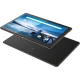 Lenovo Tab M10 TB-X605FC siyah tablet; 3 GB RAM ve 32 GB depolama, ön ve arka görünüm.