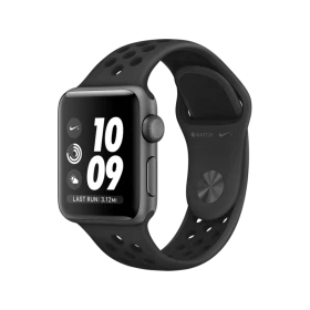 Apple Watch Nike+ Series 3 GPS 38 mm uzay grisi alüminyum kasa, antrasit siyah Nike spor kordonlu akıllı saat