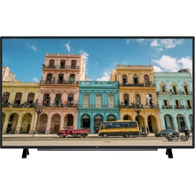 Beko B32L 6760 5B Full HD televizyon, renkli şehir binalarını gösteren geniş ekran tasarımıyla öne çıkıyor