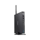Asus E520-B3335M siyah ince masaüstü bilgisayar, dikey tasarım ve ön panel bağlantı noktalarıyla gösteriliyor