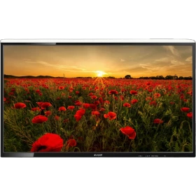 Arçelik A32K 580 HD Ready LED televizyon, ekranda gün batımında kırmızı gelincik tarlası görüntüsüyle