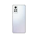Beyaz Xiaomi Redmi Note 12 Pro akıllı telefonun arka yüzü, çoklu kamera modülü ve düz tasarım detayları