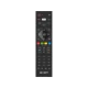 Axen AX40QLEDM-A14S Full HD QLED televizyon için siyah renkli kumanda, önden görünüm