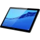 Huawei MediaPad T5 3 GB 32 GB siyah tablet, mavi ekranlı kullanım arayüzü görünen şık tasarım