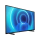Philips 50PUS7505 Ultra HD 4K LED televizyon, genel siyah çerçeveli ve mavi arka plan ekran görünümü
