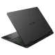 HP OMEN Gaming 16-ap0023nt siyah oyuncu laptop; ince tasarım ve arkadan bağlantı detayları görünüyor