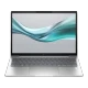 HP EliteBook 630 G11 9C0F2EA gümüş renkli ultrabook laptop, kavisli ekran tasarımı ile açık görünüyor