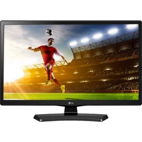 LG 28MT48U HD Ready LED Televizyon, siyah çerçeveli ekranda futbol sahnesi ile vitrin görseli