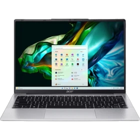Acer Aspire Lite AL14-31P-39KN gümüş iş ve ofis laptopu, açık ekranlı ve tam klavye tasarımlı