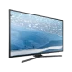 Samsung 70KU7000 Ultra HD 4K LED televizyon; siyah çerçeveli ekranda karlı dağ manzarası görünüyor