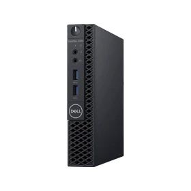 Dell OptiPlex 3070 N005O3070MFF_U siyah kompakt masaüstü bilgisayar ve ön bağlantı noktaları
