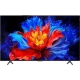 TCL 75T8C Ultra HD 4K LED televizyon ekranında kırmızı-mavi çiçek efekti, genel renkli vitrin görünümü