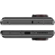Siyah ZTE Nubia Z80 Ultra akıllı telefonun üst ve alt kenar detayları, USB-C girişi ve hoparlör ızgarası