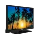 Vestel 22F8510 Full HD FHD TV, siyah çerçeveli LED televizyon; ekranda gün batımında palmiye ağaçları 马会