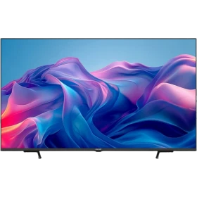 Arçelik A55 QE 988 A Ultra HD 4K LED televizyon, renkli soyut manzara ekranıyla önden görünüm