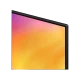 Samsung 50M71H Ultra HD 4K TV, ince siyah çerçeveli ve renkli ekranıyla önden görünüm