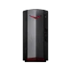 Acer Nitro 50-620 siyah ve gri renkli, kırmızı detaylara sahip masaüstü bilgisayar kasası